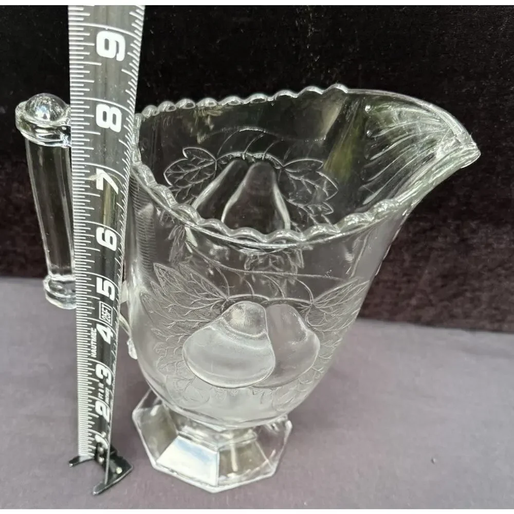 Jeannette Glass- Adams Baltimore Pear Depression Glass Clear Creamer